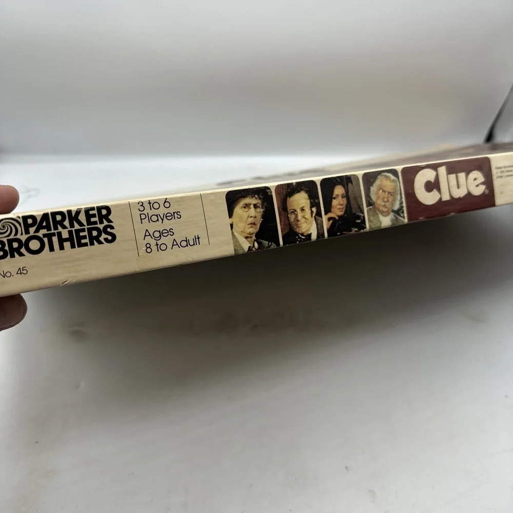 Parker Brothers CLUE‎ Board Game Missing Wrench And Pipe 1972